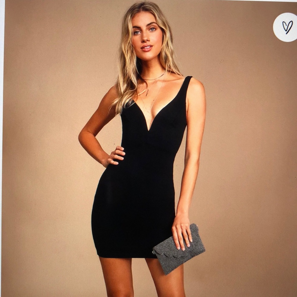 Lulu’s Perfect Pick Black Bodycon Dress